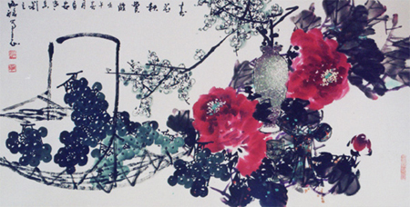 牛迈程：笔墨豪放 气势磅礴 